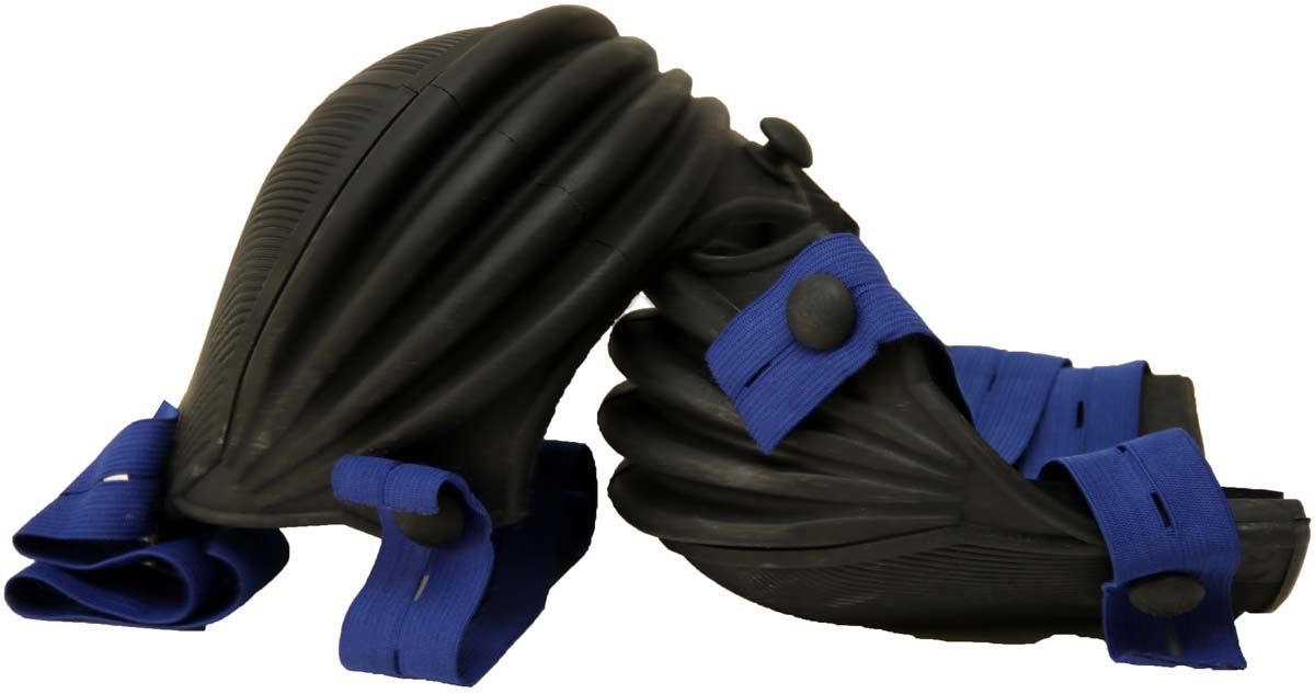 Kniebeschermer kort rubber