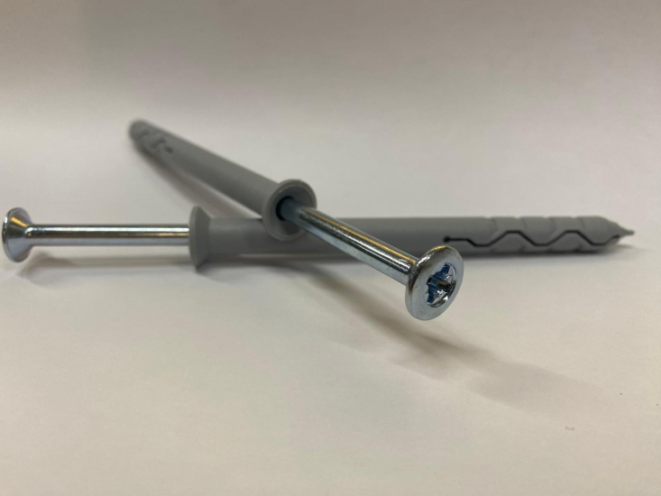 Slagplug verzonken kraag Nylon-Verzinkt
