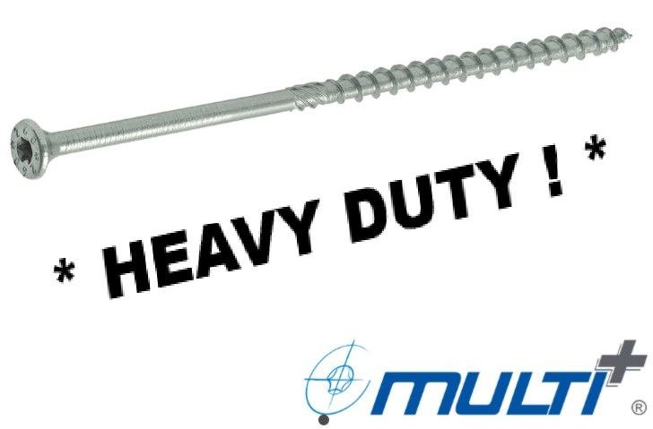 Houtconstructieschroef verzonken kop Torx, Verzinkt