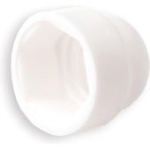 Afdekkap voor zeskantbout of moer LDPE Wit